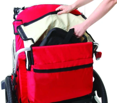 Acra BELLELLI B-Travel detský vozík príves za bicykel červený