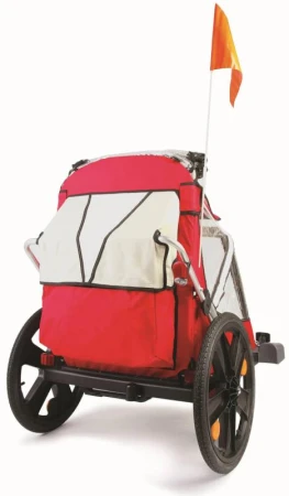 Acra BELLELLI B-Travel detský vozík príves za bicykel červený