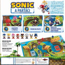 ADC Hra Ježek Sonic a parťáci závodní desková (společenská hra)