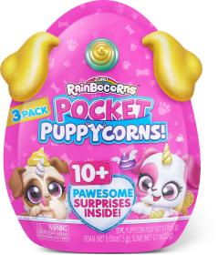 ADC PLYŠ Rainboborns mini pejsek 10 překvapení štěňátko set 3ks ve vajíčku