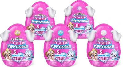 ADC PLYŠ Rainboborns mini pejsek 5 překvapení štěňátko ve vajíčku