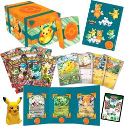 Hra Pokémon TCG Paldea Adventure Chest Pikachu set 6x booster + mini album