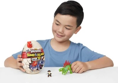 ADC Smashers Dino Island Egg dinosaurus se slizem a doplňky ve vejci 3 druhy