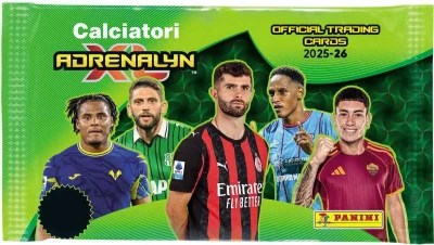 Adrenalyn SERIE A 2025/2026 – zberateľské karty (balíček 6 kariet) Adrenalyn SERIE A 2025/2026 – zberateľské karty (balíček 6 kariet)