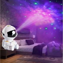 Aga Hvězdný projektor Sedící astronaut s dálkovým ovládáním