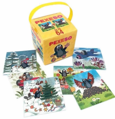 Akim Hra Pexeso v krabičke so stuhou Krteček (Krtek) set 64 kariet Akim Hra Pexeso v krabičke so stuhou Krteček (Krtek) set 64 kariet