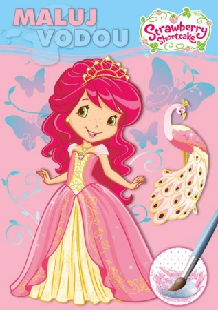 Akim Maluj vodou podle barevných teček Jahůdka (Strawberry Shortcake) A5 Akim Maluj vodou podle barevných teček Jahůdka (Strawberry Shortcake) A5