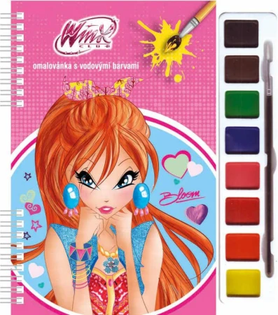 Akim Omalovánky set s barvami a štětcem WinX Club 2