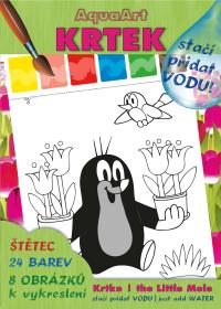 Akim Omalovánky Stačí přidat vodu! Krtek (Krteček) 2 set s barvami a štětcem