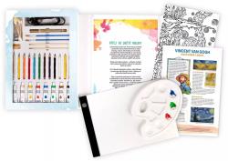 Albi AALBI SCIENCE Maluj jako mistr Kreativní set s barvami a LED tabulkou USB