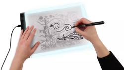 Albi AALBI SCIENCE Maluj jako mistr Kreativní set s barvami a LED tabulkou USB