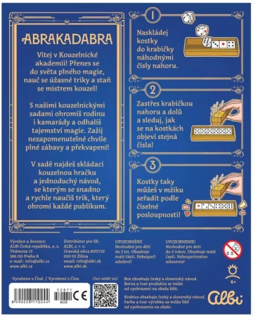Albi Abrakadabra Kouzelnická akademie Míhající se kostky