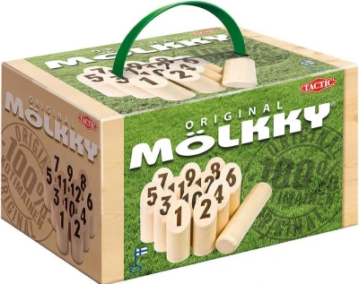 Albi DŘEVO Hra kuželky venkovní dřevěné Molkky original