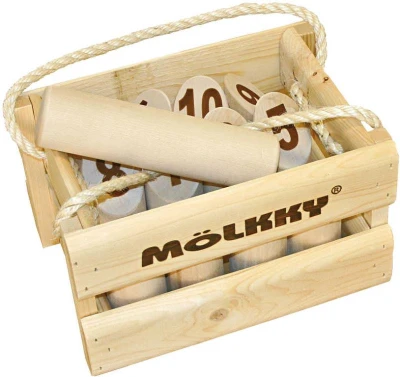 Albi DŘEVO Hra kuželky venkovní dřevěné Molkky original