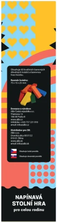 Albi DŘEVO HRA Věž barevná jenga + kostka 2026 (společenská hra)