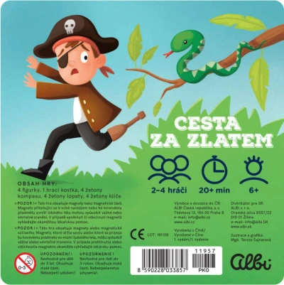 Albi HRA Cesta za zlatom magnetická (spoločenská hra)