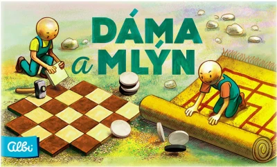 Albi HRA Dáma a mlýn 2v1 (společenská hra)