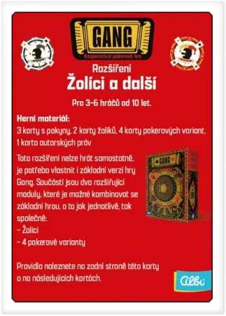 Albi HRA Gang: Žolíci a další (rozšíření) (společenská hra) Albi HRA Gang: Žolíci a další (rozšíření) (společenská hra)