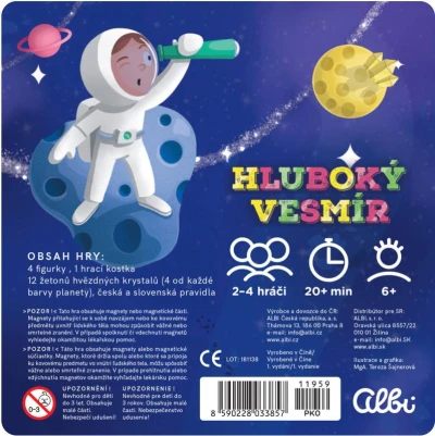 Albi HRA Hlboký vesmír magnetická (spoločenská hra)