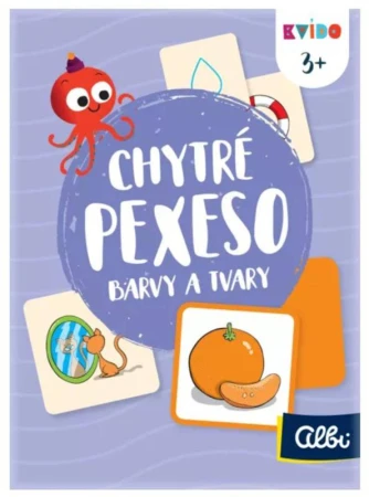 Albi HRA Kvído Chytré pexeso 2 Barvy a tvary (společenská hra)