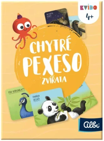 Albi HRA Kvído Chytré pexeso 2 Zvířata (společenská hra)