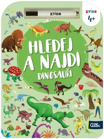 Albi HRA Kvído Hledej a najdi: Dinosauři set s fixem Albi HRA Kvído Hledej a najdi: Dinosauři set s fixem