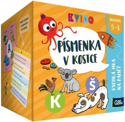 Albi HRA Kvído - Písmenka v kostce (společenská hra) Albi HRA Kvído - Písmenka v kostce (společenská hra)