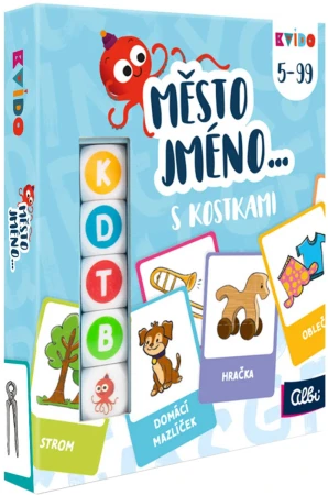 Albi HRA Město, jméno s kostkami Kvído (společenská hra) Albi HRA Město, jméno s kostkami Kvído (společenská hra)