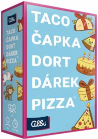 Albi HRA Taco, čapka, dort, dárek pizza (společenská hra)