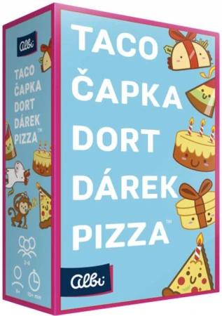 Albi HRA Taco, čapka, dort, dárek pizza (společenská hra)