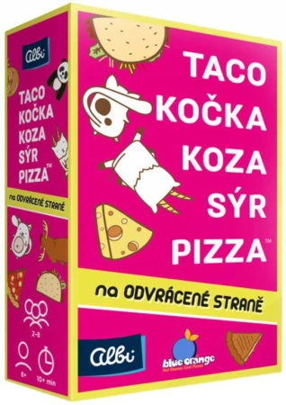 Albi HRA Taco, kočka, koza, sýr, pizza na odvrácené straně (společenská hra)