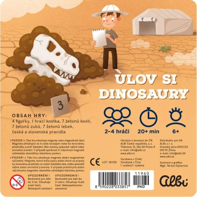 Albi HRA Ulov si dinosaury magnetická (spoločenská hra)