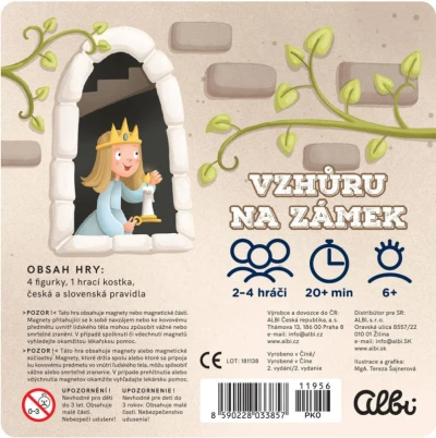 Albi HRA Vzhůru na zámok magnetická (spoločenská hra)