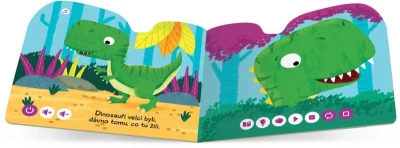Albi Kouzelné čtení Kniha interaktivní Dinosaurus baby minikniha tvarovaná