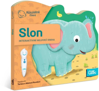 Albi Kouzelné čtení Kniha interaktivní Slon baby minikniha tvarovaná