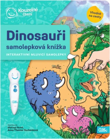 Albi Kouzelné čtení Samolepková knížka interaktivní Dinosauři