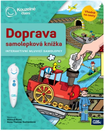 Albi Kouzelné čtení Samolepková knížka interaktivní Doprava