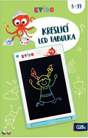 Albi Kvído Kreslicí zelená LCD kouzelná tabulka na baterie