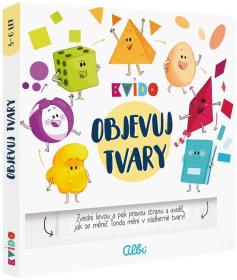 Albi Kvído Objevuj Tvary naučná kniha interaktivní překlápěcí stránky