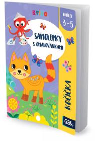 Albi Kvído Samolepky s omalovánkami Kočička / Pejsek 2 druhy