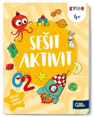 Albi Kvído Sešit plný aktivit interaktivní úkoly pro děti 4+