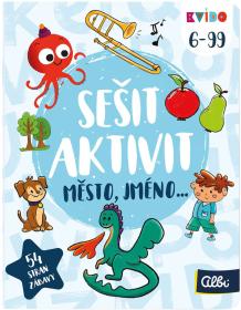 Albi Kvído Zošit plný aktivít Mesto, meno interaktívne úlohy pre deti 6+