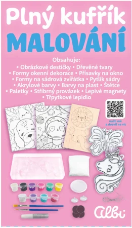 Albi Plný kufřík Malování dětská kreativní sada v kufříku