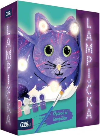 Albi SCIENCE Lampička Kočka kreativní set na baterie LED Světlo