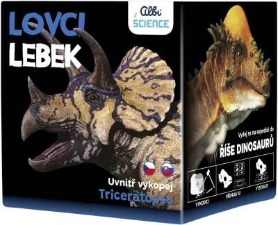 Albi Science Lovci lebiek Triceratops vykop a vystav si lebku dinosaura Albi Science Lovci lebiek Triceratops vykop a vystav si lebku dinosaura