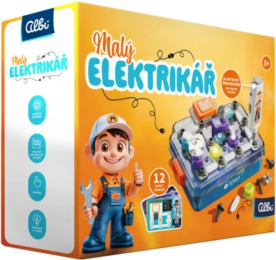 Albi SCIENCE Malý elektrikář elektronická stavebnice 58 dílků na baterie
