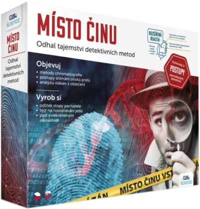 Albi SCIENCE Miesto činu experimentálna vedecká sada malý detektív Albi SCIENCE Miesto činu experimentálna vedecká sada malý detektív