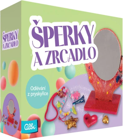 Albi SCIENCE Šperky a zrcadlo kreativní DIY sada odlévání z pryskyřice