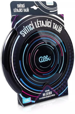 Albi SCIENCE Svítící létající talíř házecí disk frisbee na baterie Světlo