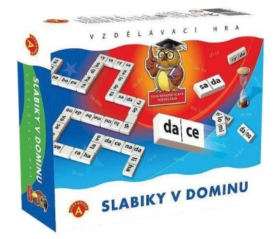 Alexander Hra vzdělávací Slabiky v dominu (společenská hra) Alexander Hra vzdělávací Slabiky v dominu (společenská hra)